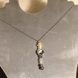 “Black Sand Dreams” bottle necklace BOGO